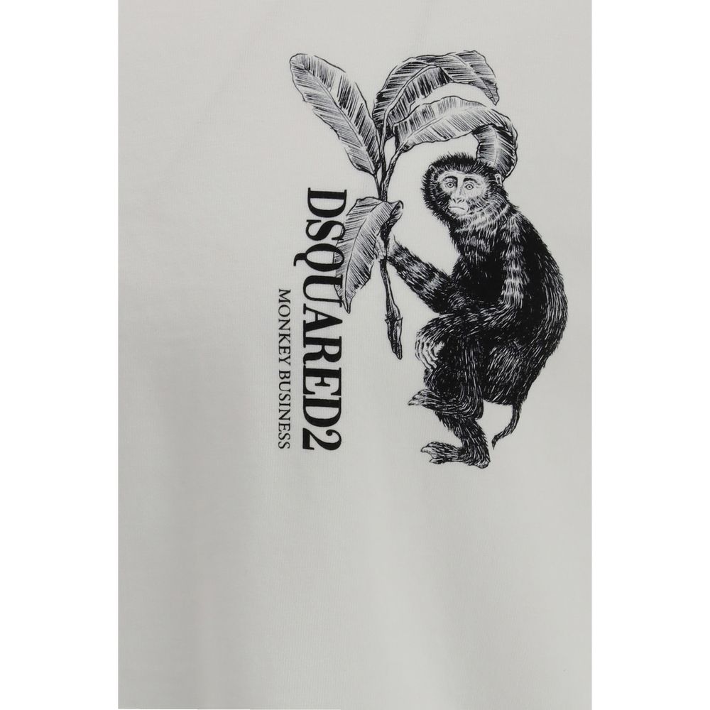 Dsquared² White Cotton T-Shirt Dsquared²