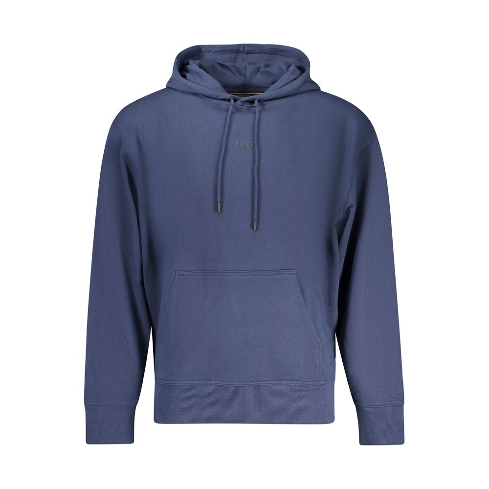 Hugo Boss Blue Cotton Men's Hoodie Hugo Boss
