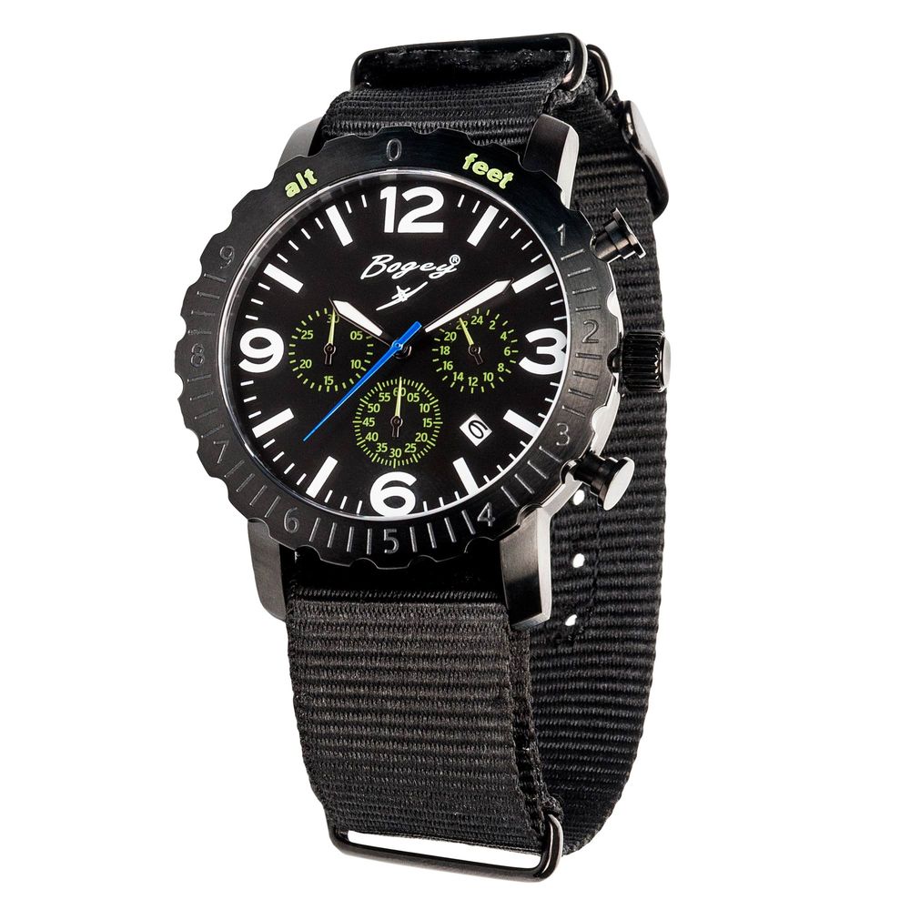 BOGEY Black Rubber Sport Watch BOGEY