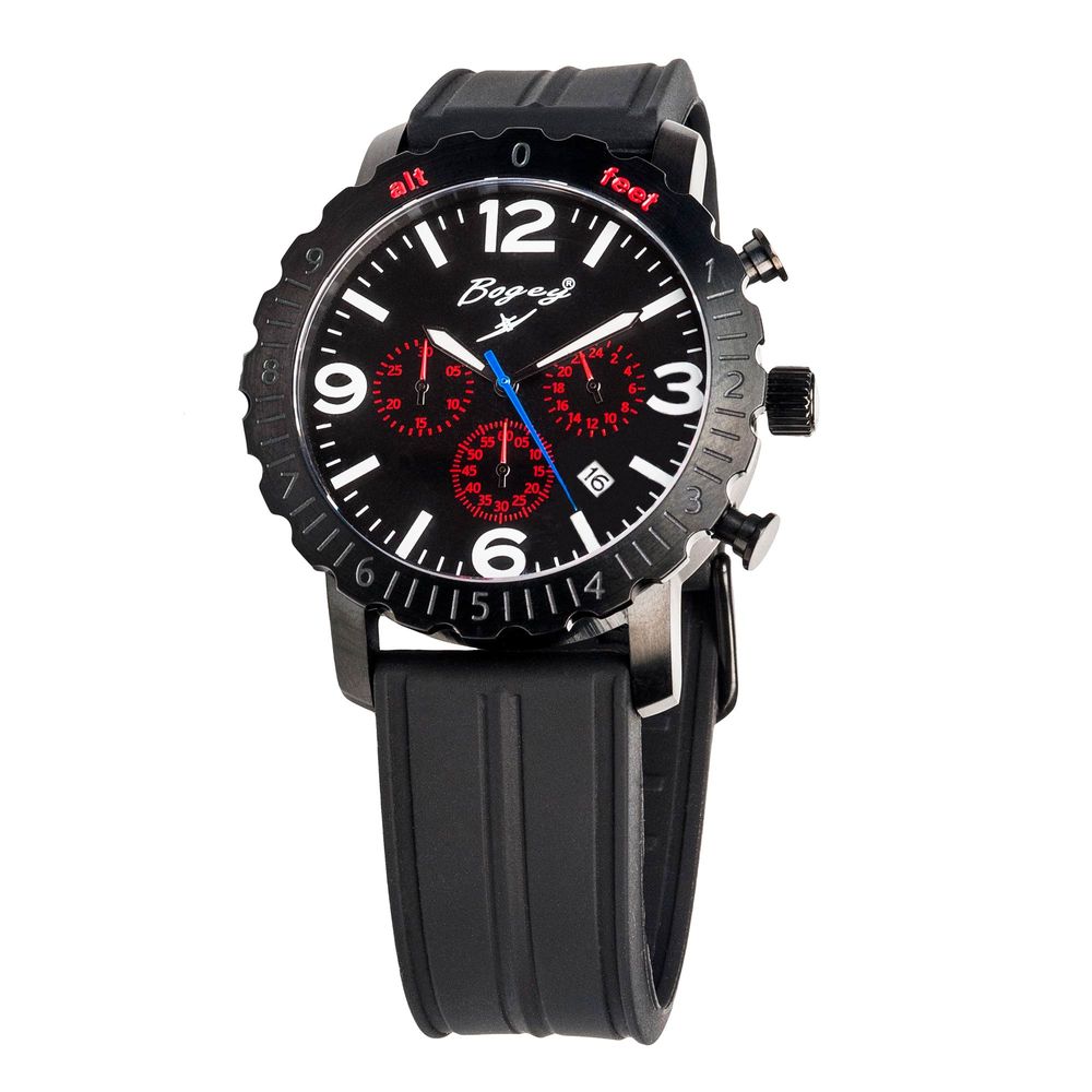 BOGEY Black Rubber Sport Watch BOGEY