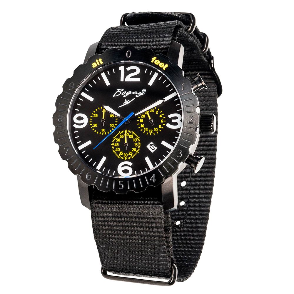 BOGEY Black Rubber Sport Watch BOGEY