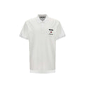 Moschino Couture White Cotton Polo Shirt Moschino Couture