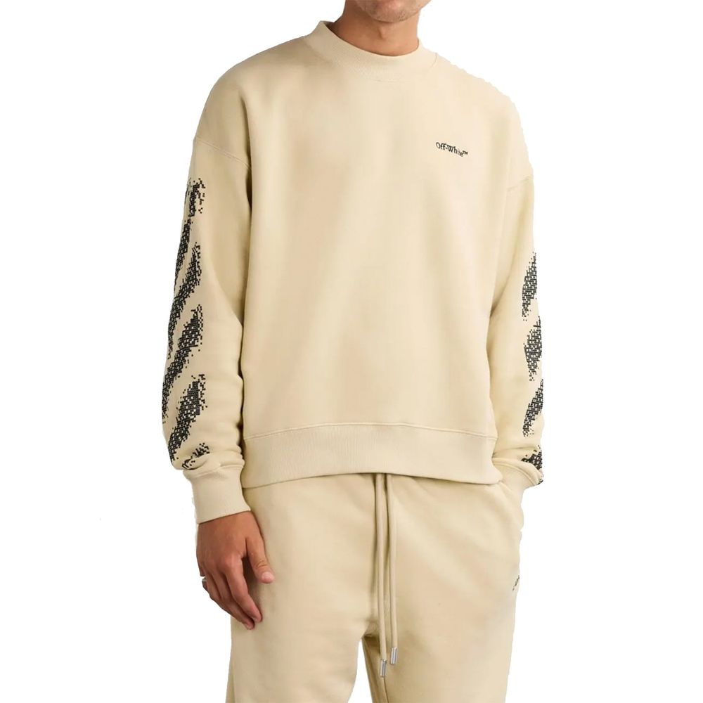 Off-White Beige Cotton Sweatshirt Off-White