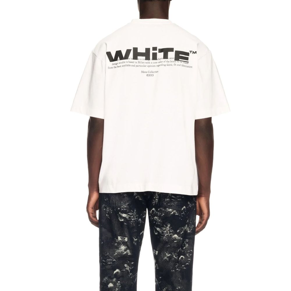 Off-White White Cotton T-Shirt Off-White