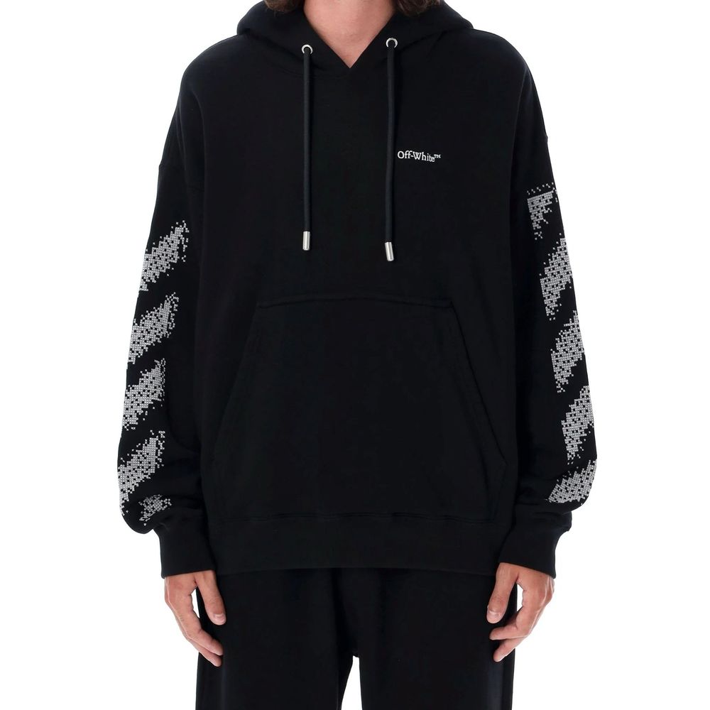 Off-White Black Cotton Sweatshirt Off-White