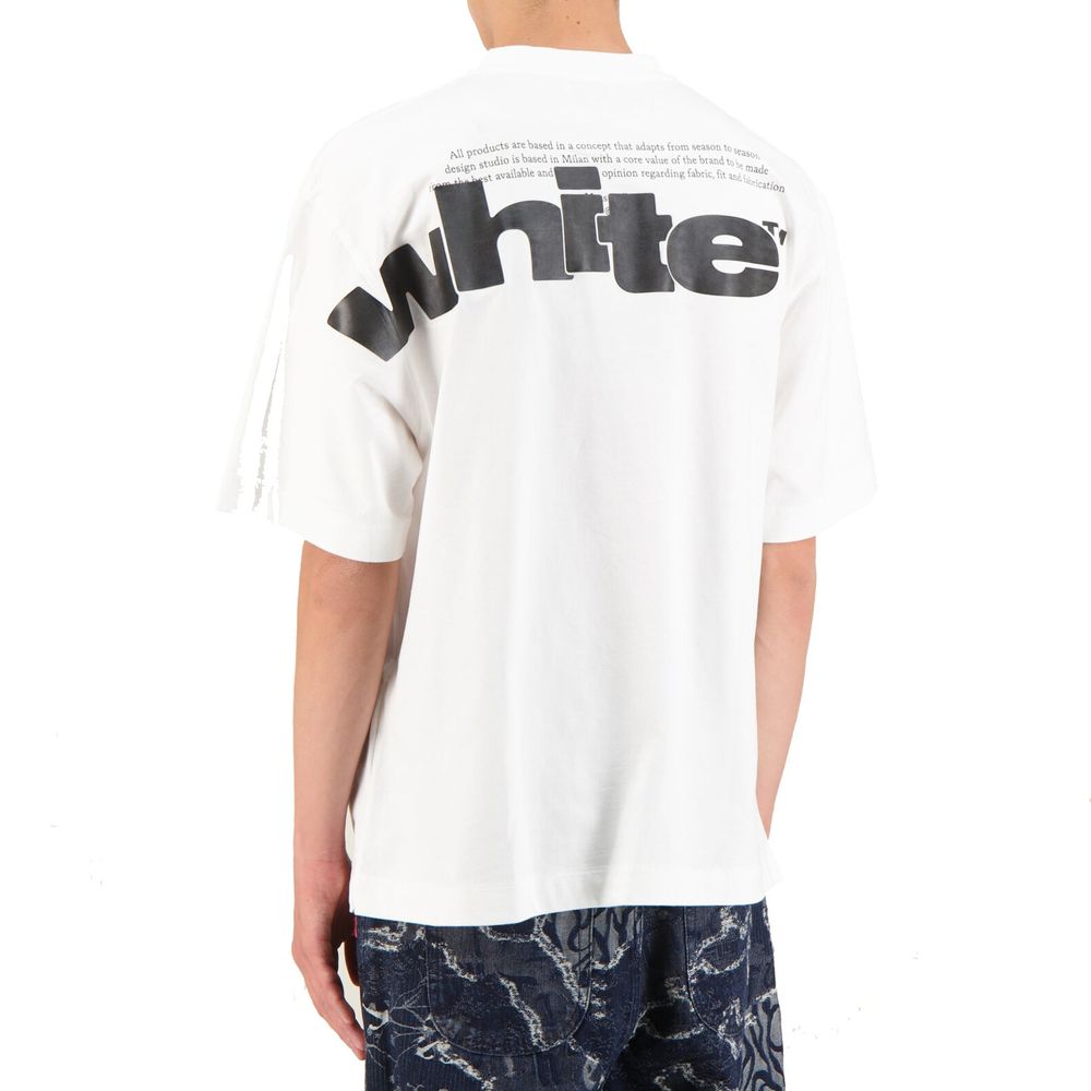 Off-White White Cotton T-Shirt Off-White