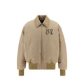Palm Angels Beige Polyamide Bomber Palm Angels