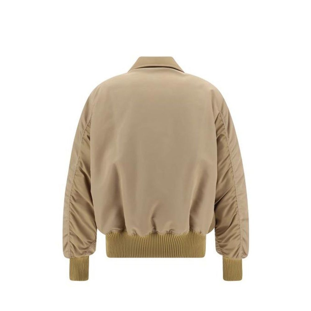 Palm Angels Beige Polyamide Bomber Palm Angels
