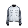 Palm Angels Gray Acetate Bomber Palm Angels