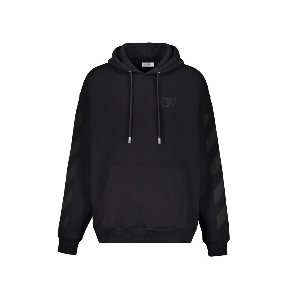 Off-White Black Cotton Sweatshirt Off-White