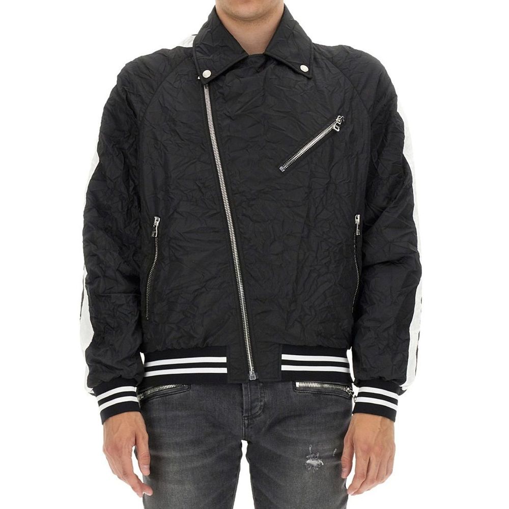 Balmain Black Polyester Bomber Balmain