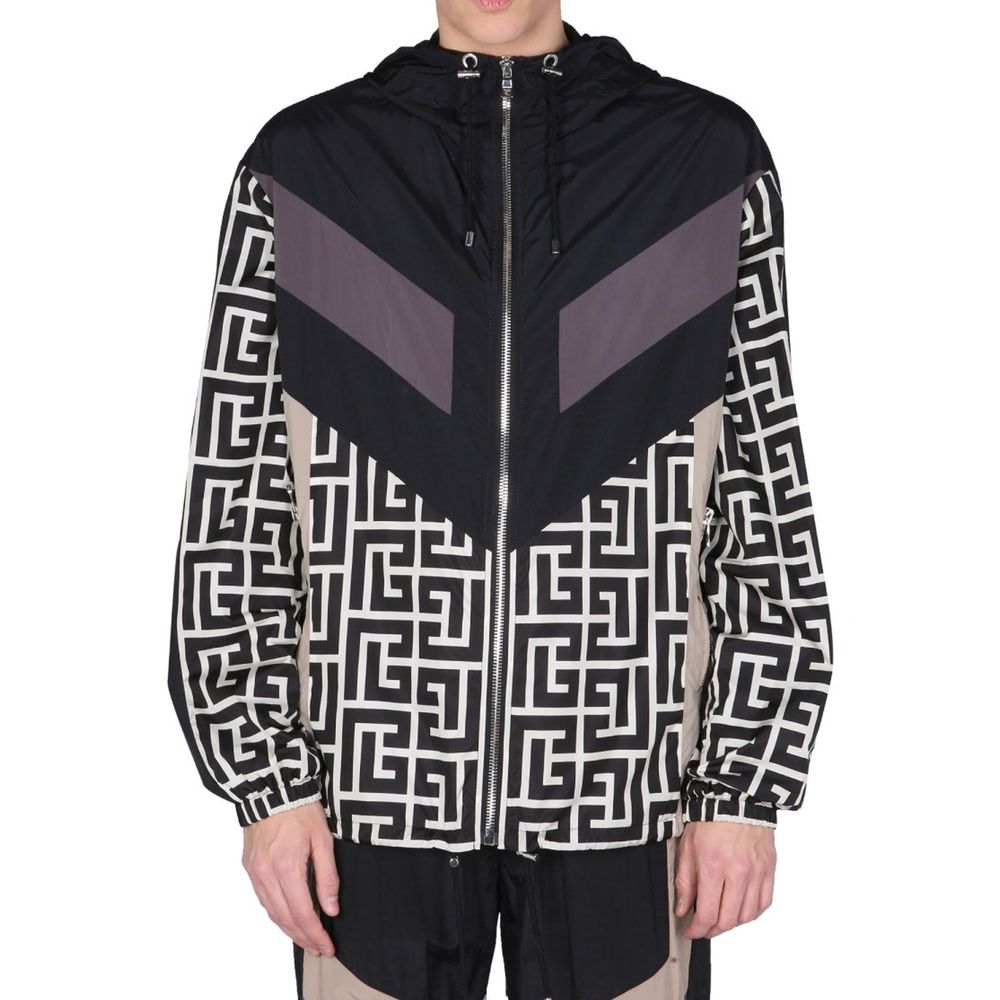 Balmain Black Nylon Shell Jacket Balmain