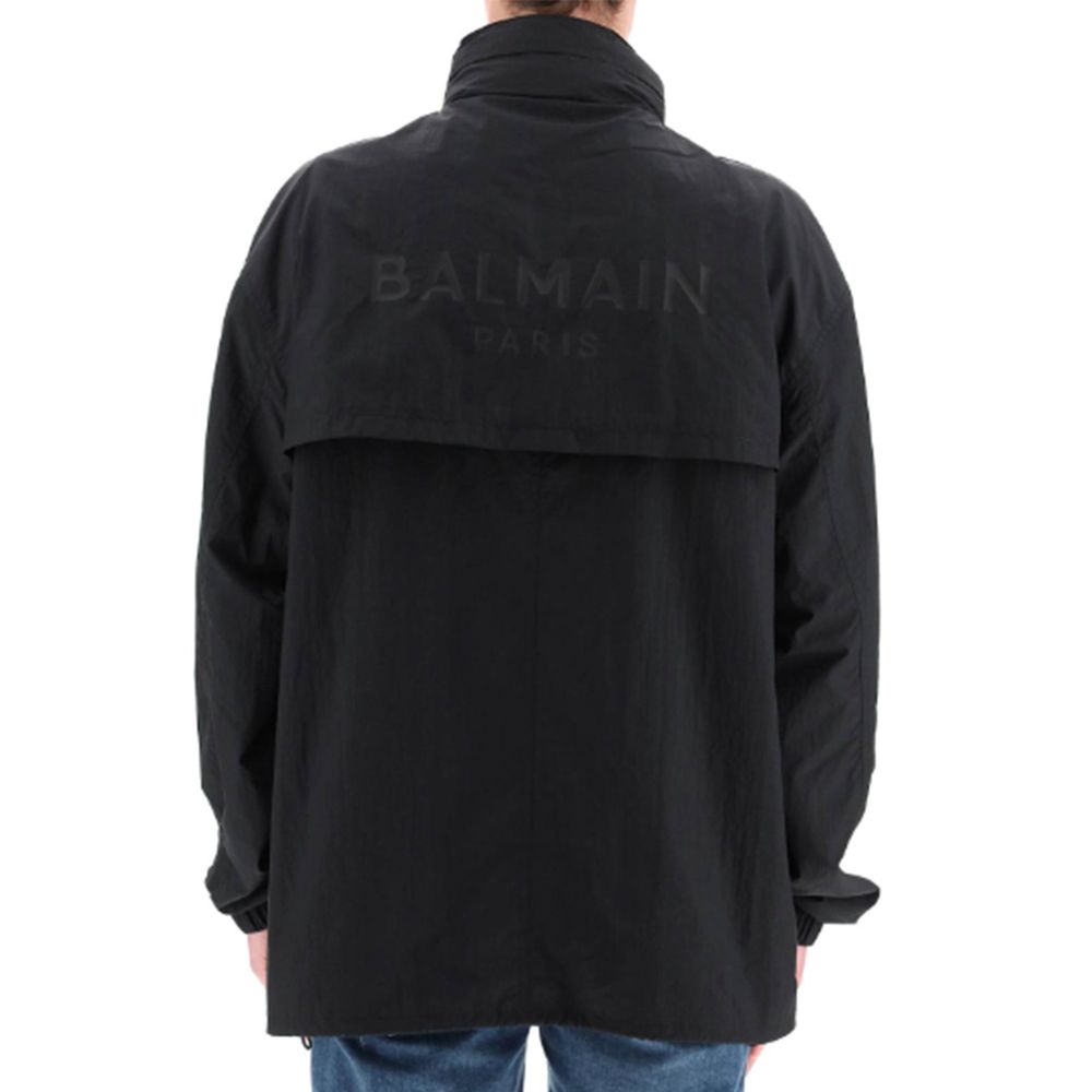 Balmain Black Nylon Shell Jacket Balmain
