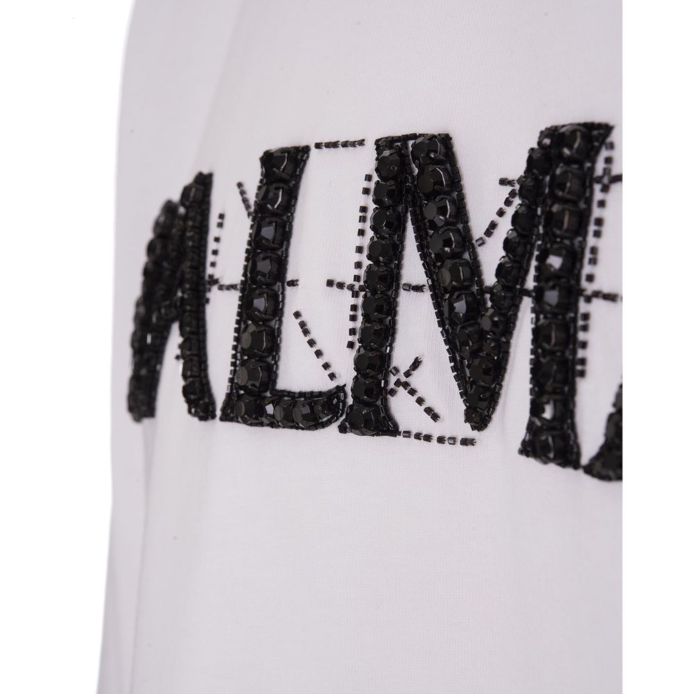 Balmain White Cotton T-Shirt Balmain