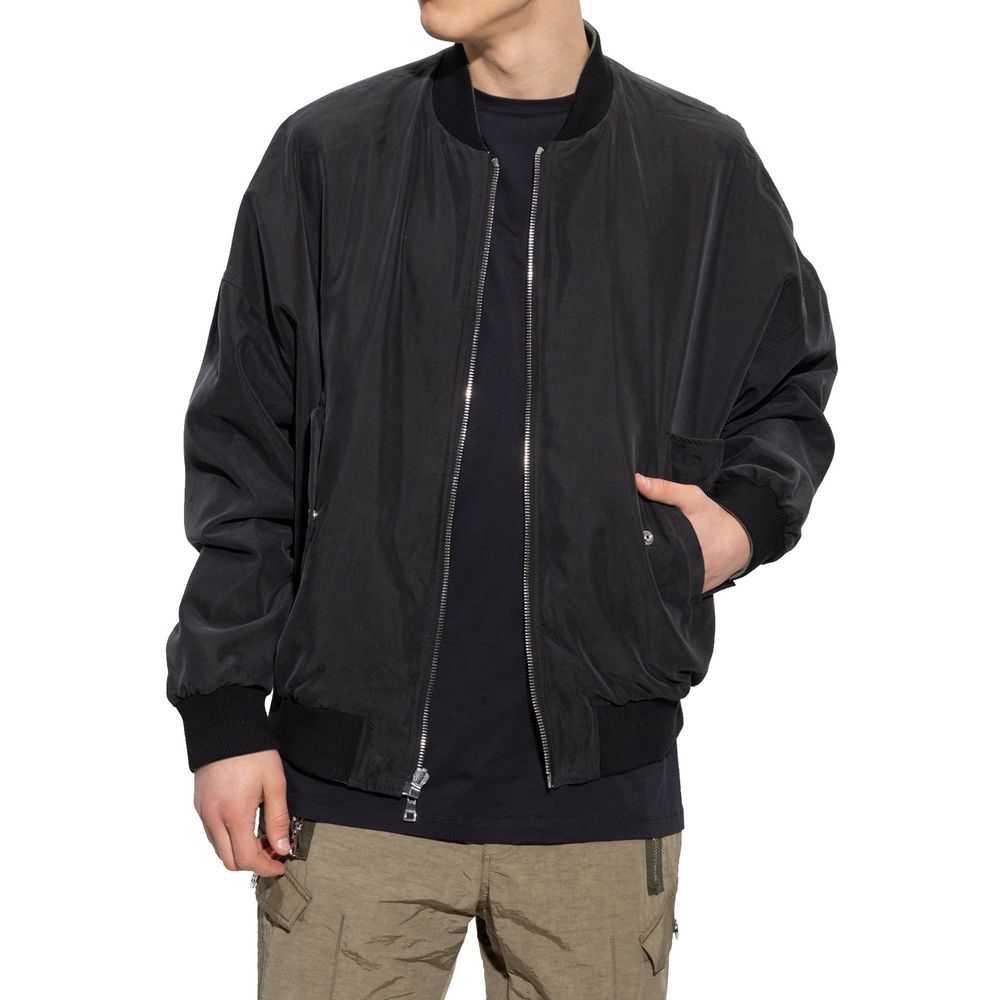 Balmain Black Cotton Bomber Balmain