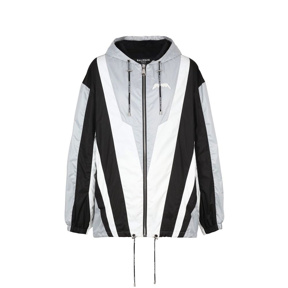Balmain Black Polyester Shell Jacket Balmain