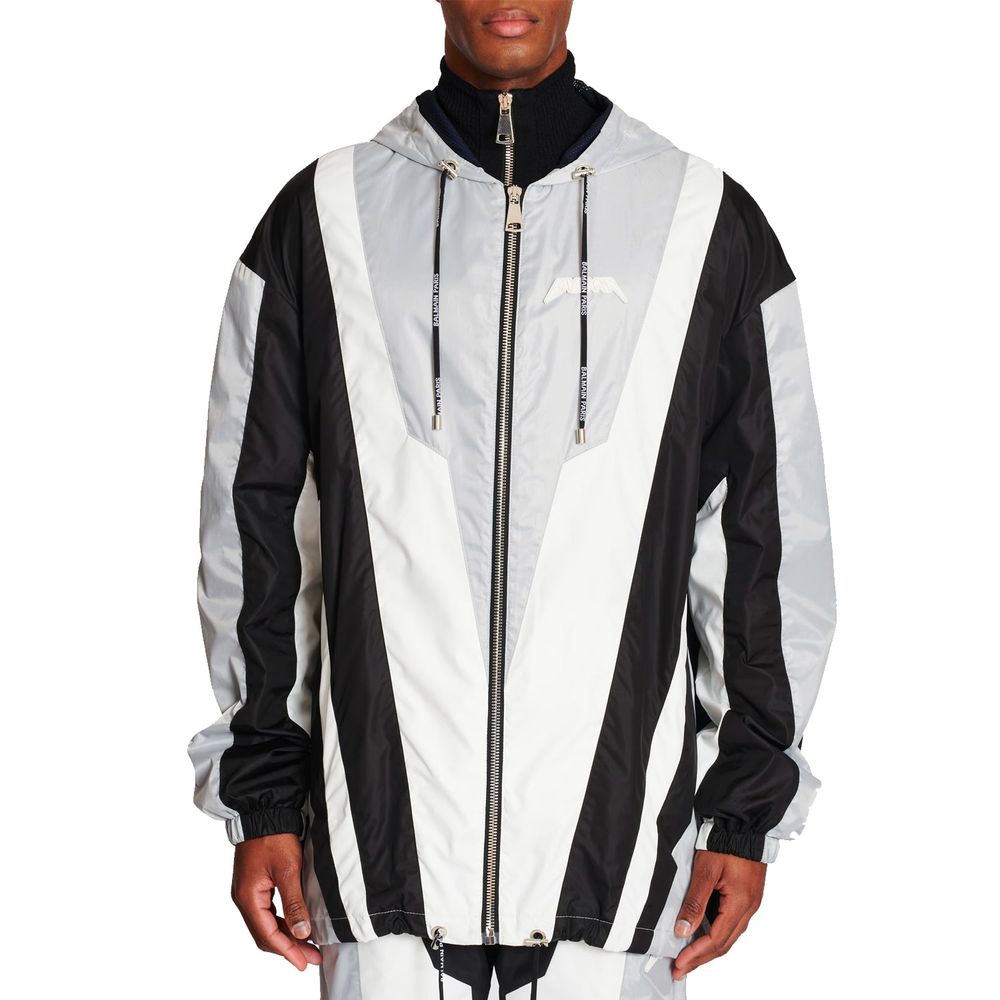 Balmain Black Polyester Shell Jacket Balmain