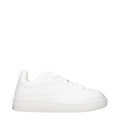 Burberry White Leather Low Top Sneakers