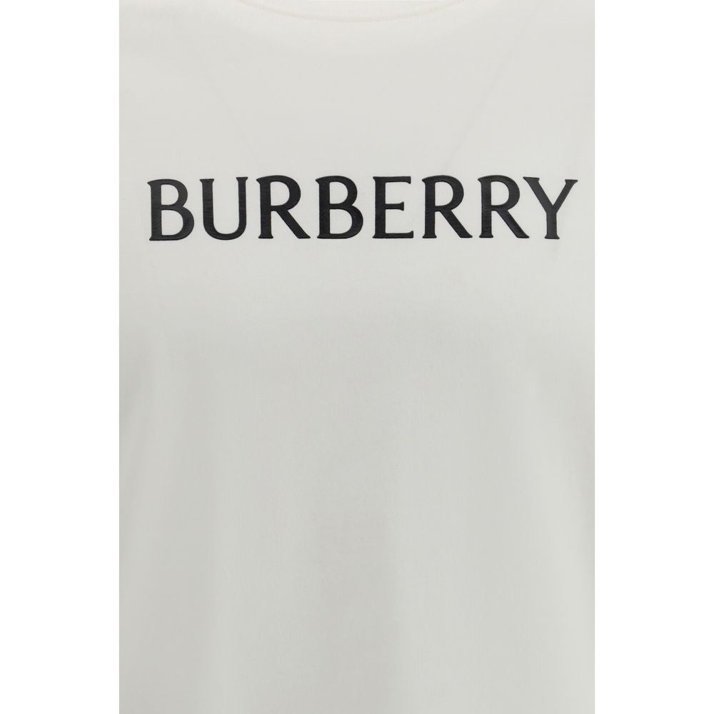 Burberry White Cotton T-Shirt Burberry