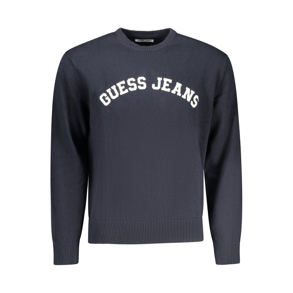 Pull en coton bleu Guess Jeans pour homme