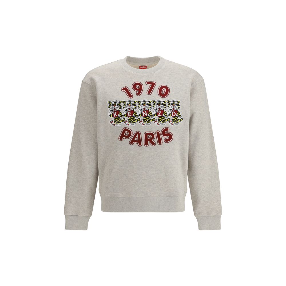 Sweat-shirt gris en coton Kenzo