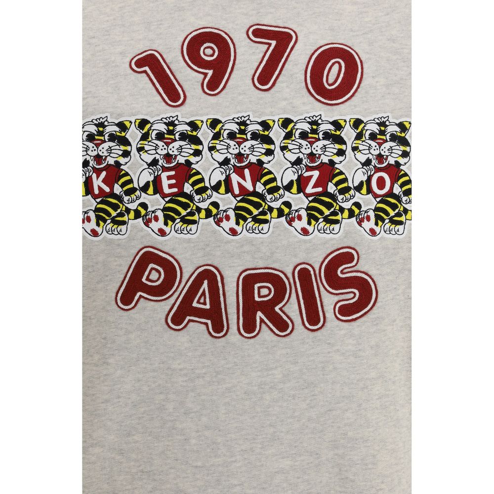 Sweat-shirt gris en coton Kenzo