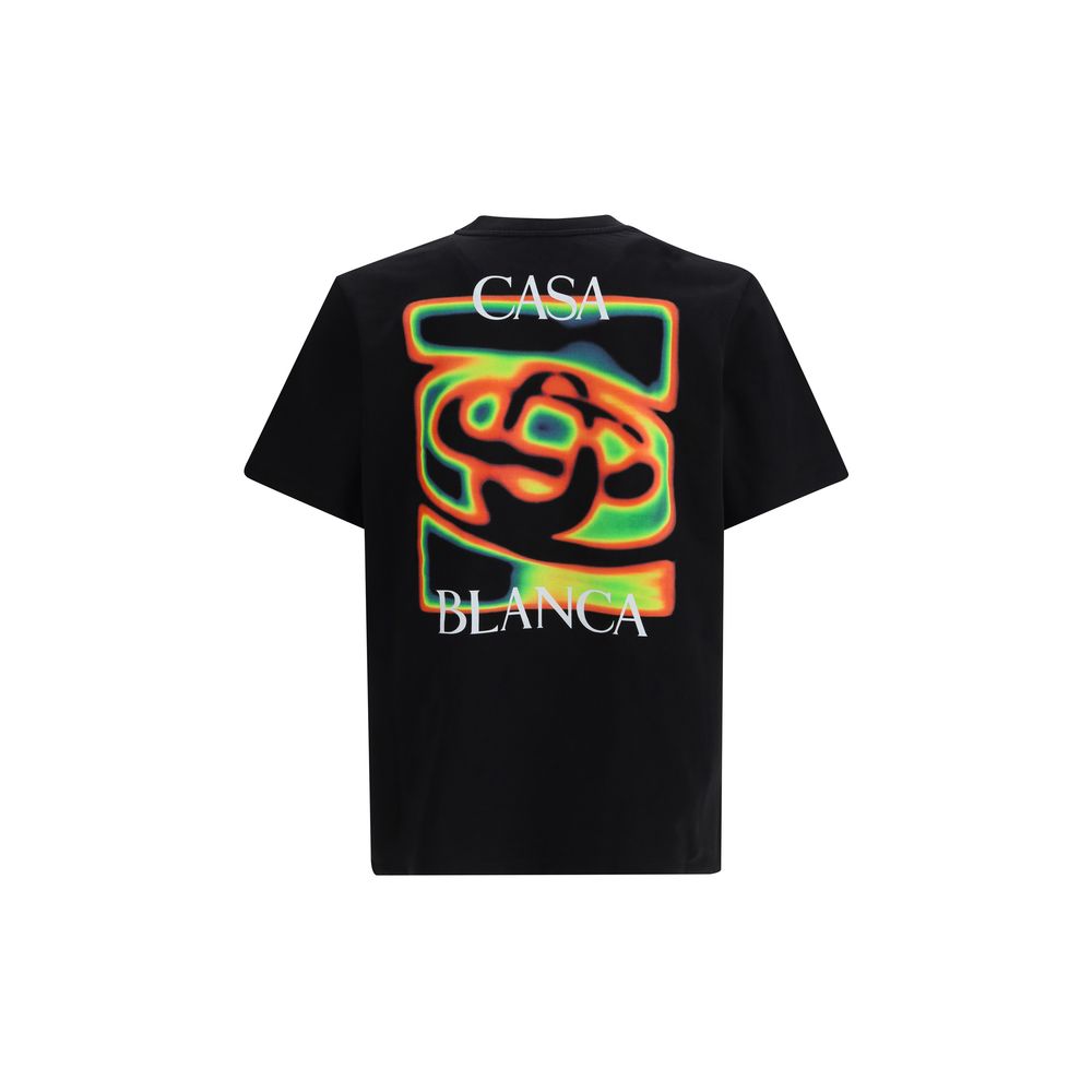 T-shirt Casablanca en coton noir
