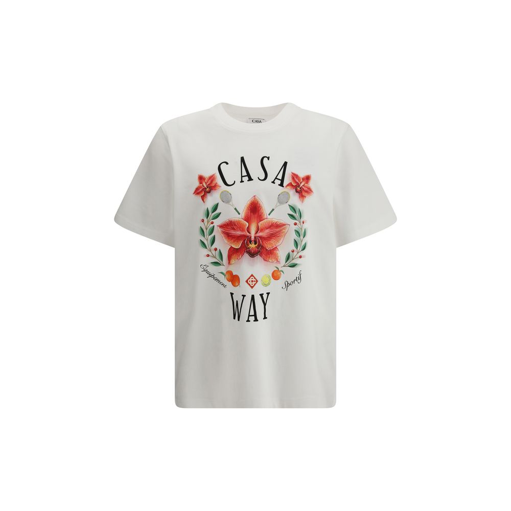 T-shirt en coton blanc Casablanca