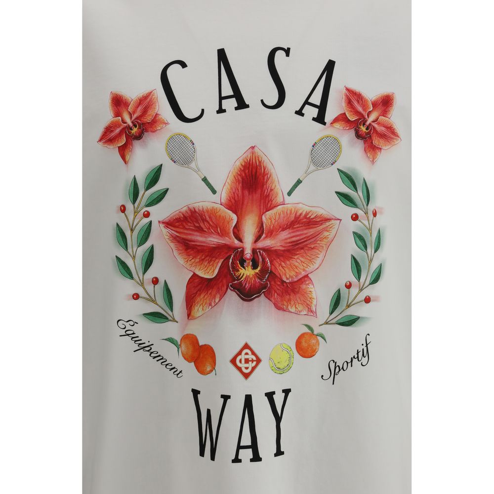 T-shirt en coton blanc Casablanca