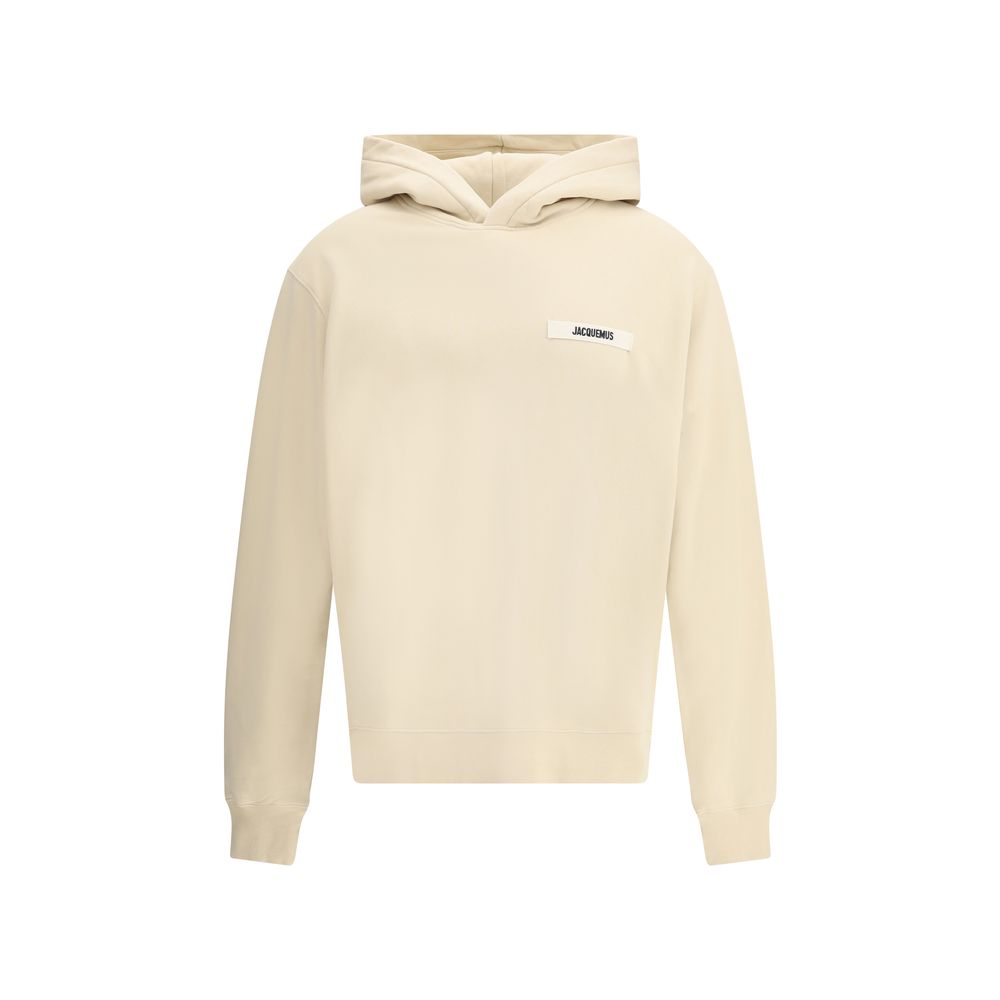 Sweat-shirt en coton beige Jacquemus