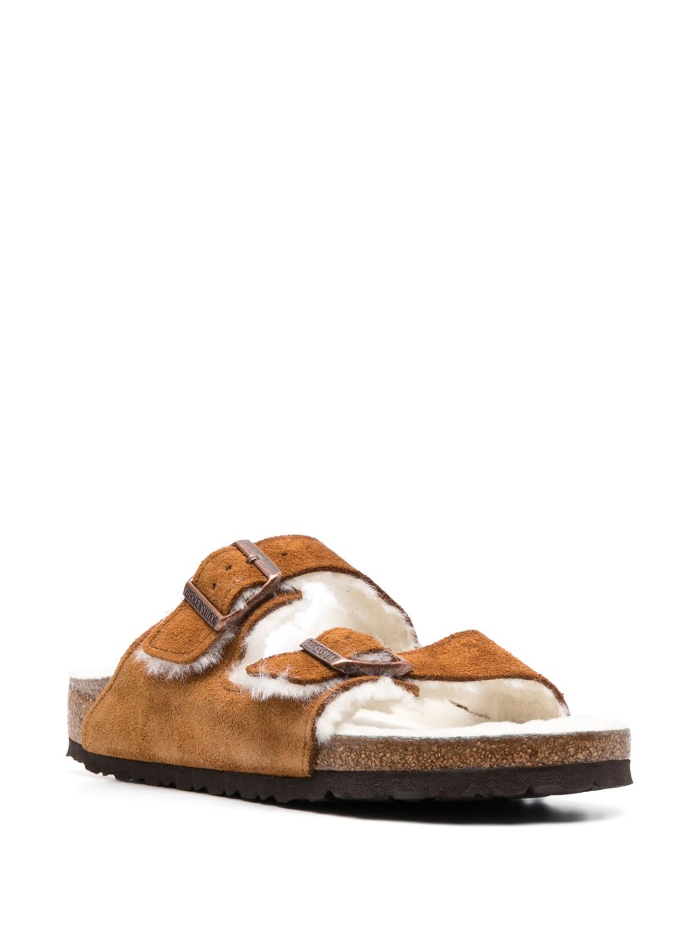Sandales Birkenstock Arizona en peau de mouton retournée
