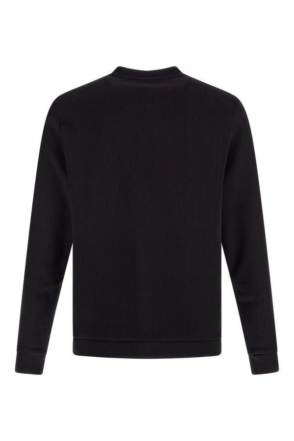Hugo Boss Black Cotton Logo Details Sweatshirt - Broken-Luxury