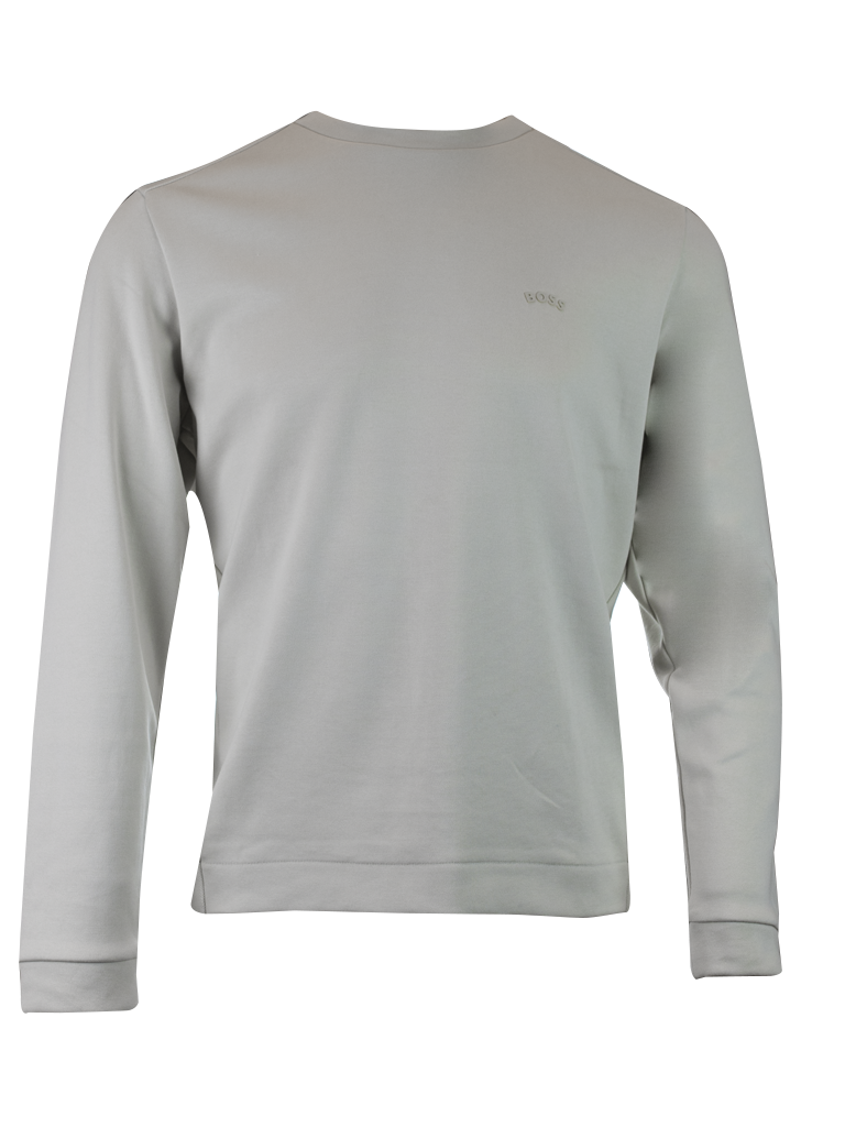 Hugo Boss Beige Cotton Round Neck Sweatshirt - Broken-Luxury