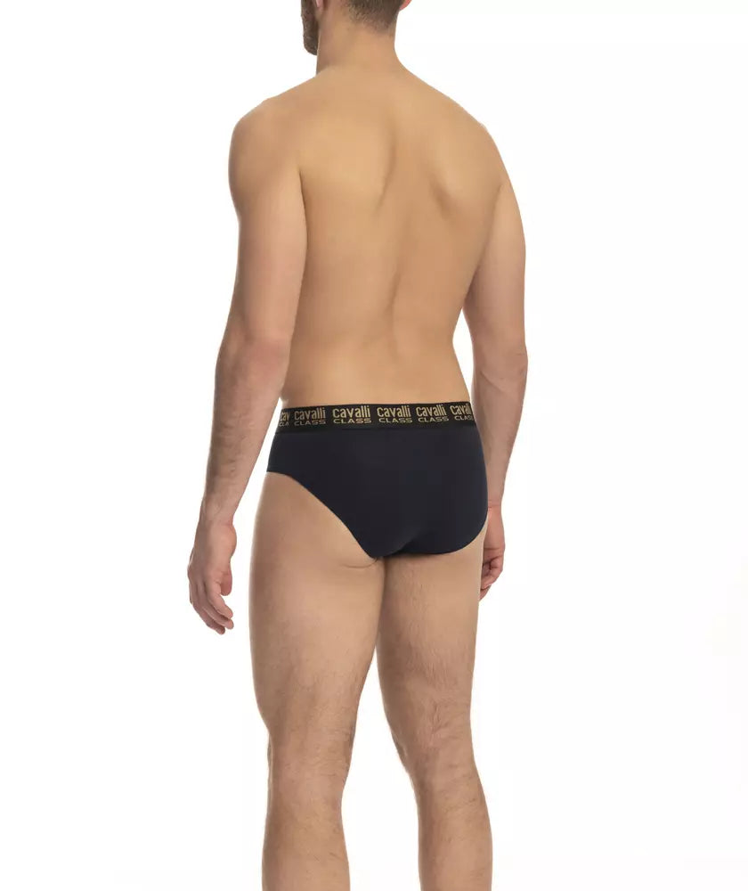 Lot de slips pour homme en coton bleu