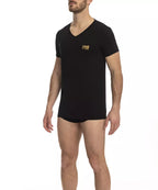 T-shirt homme en coton noir