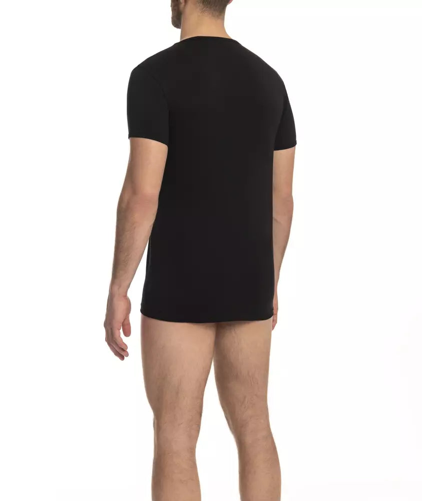 T-shirt homme en coton noir