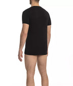 T-shirt homme en coton noir