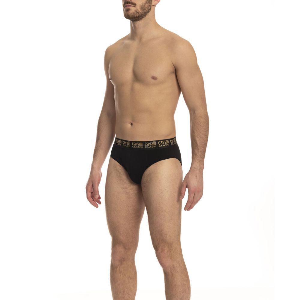 Slips pour homme en coton noir (paire)