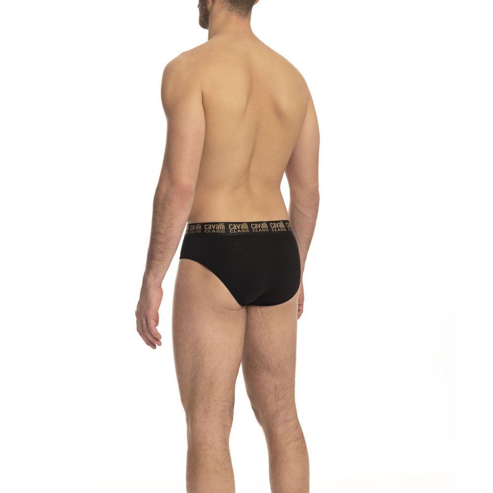 Slips pour homme en coton noir (paire)