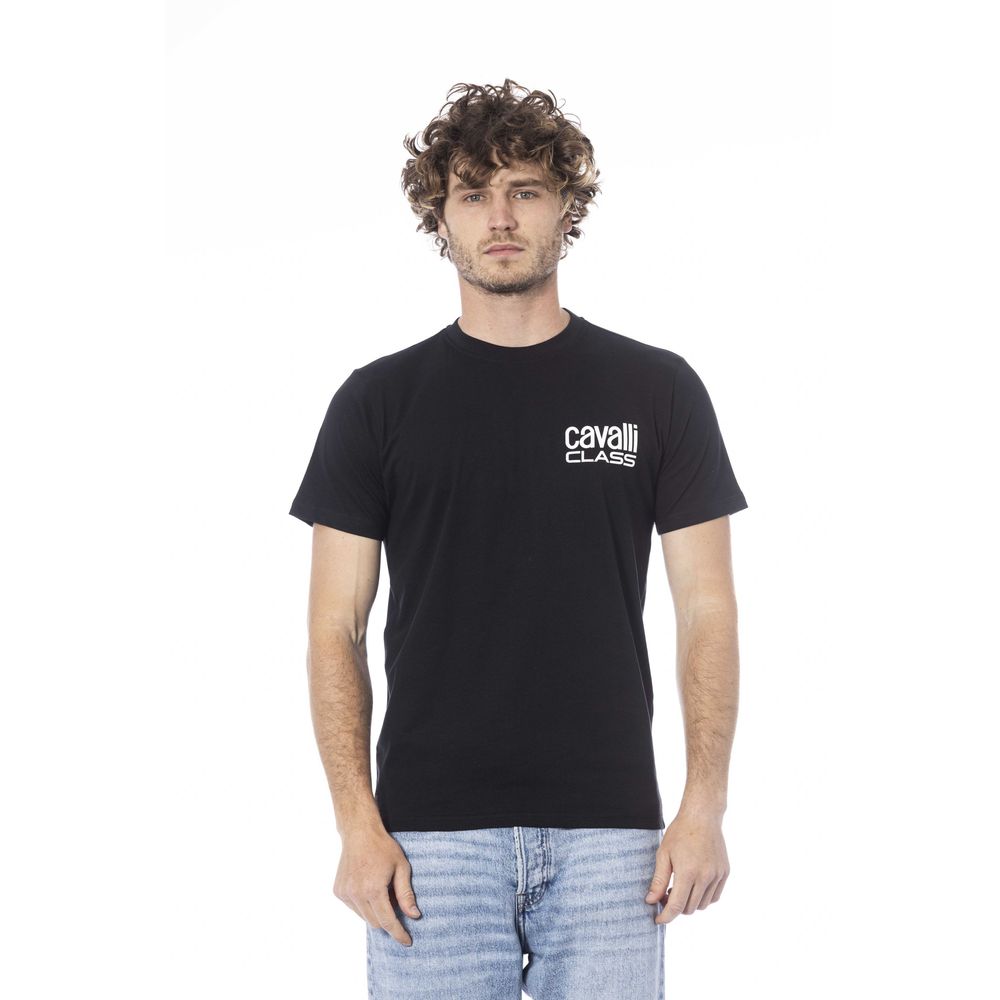 T-shirt noir en coton pour homme