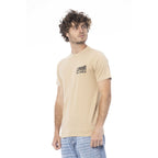 T-shirt beige en coton pour homme