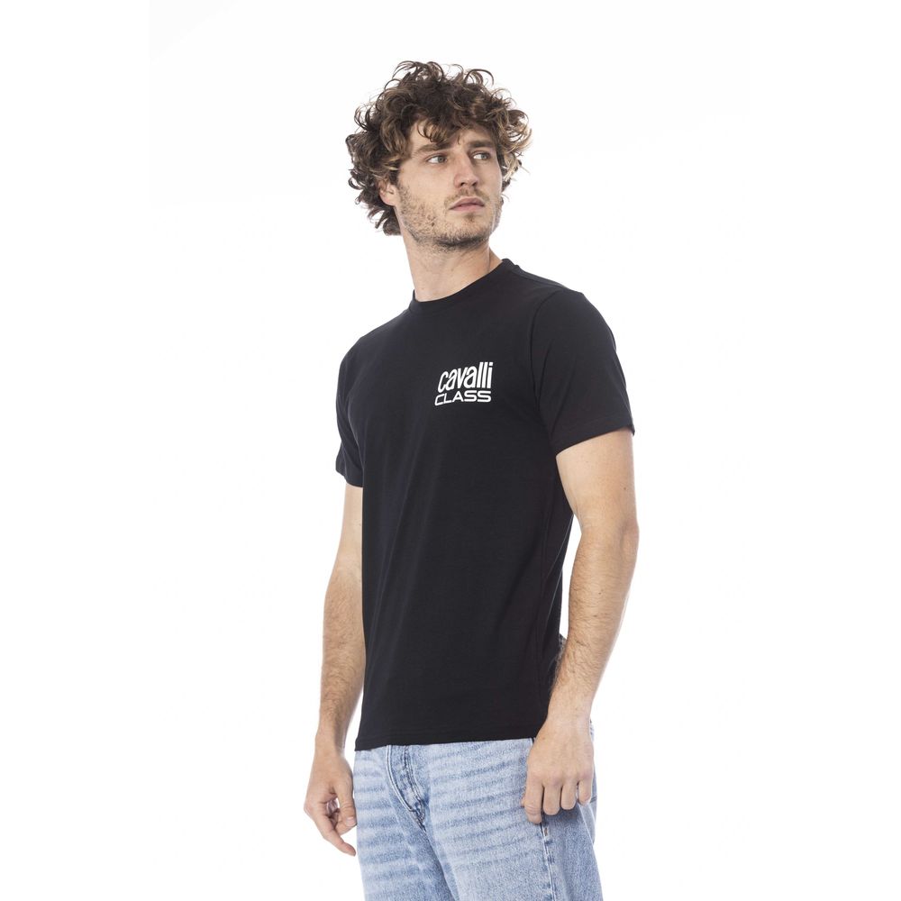 T-shirt noir en coton pour homme