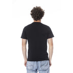 T-shirt noir en coton pour homme