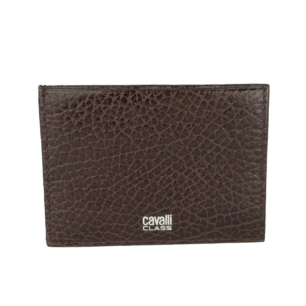 Porte-cartes homme en cuir de veau marron
