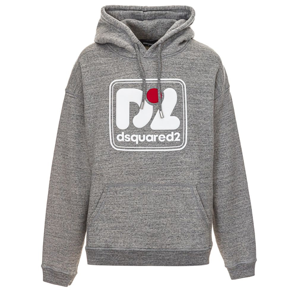 Dsquared² Gray Cotton Sweatshirt - Broken-Luxury