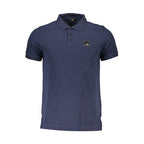 Polo homme en coton bleu