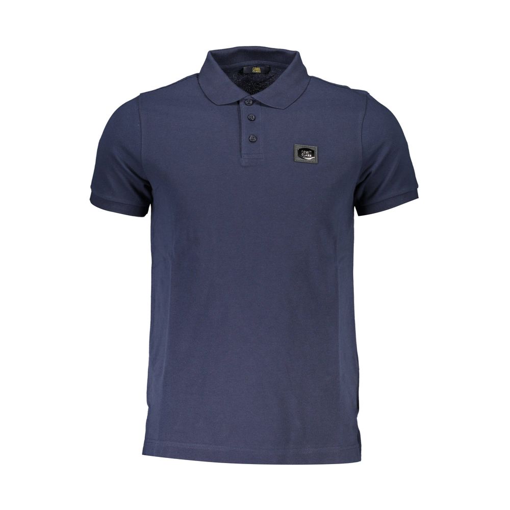 Polo homme en coton bleu