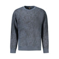 Hugo Boss Blue Cotton Men Sweater Hugo Boss