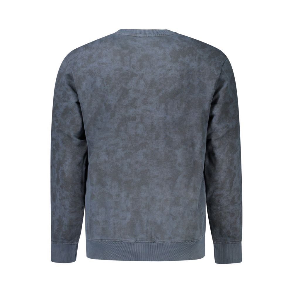 Hugo Boss Blue Cotton Men Sweater Hugo Boss
