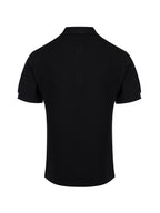 Burberry Black Cotton Collared Polo Shirt